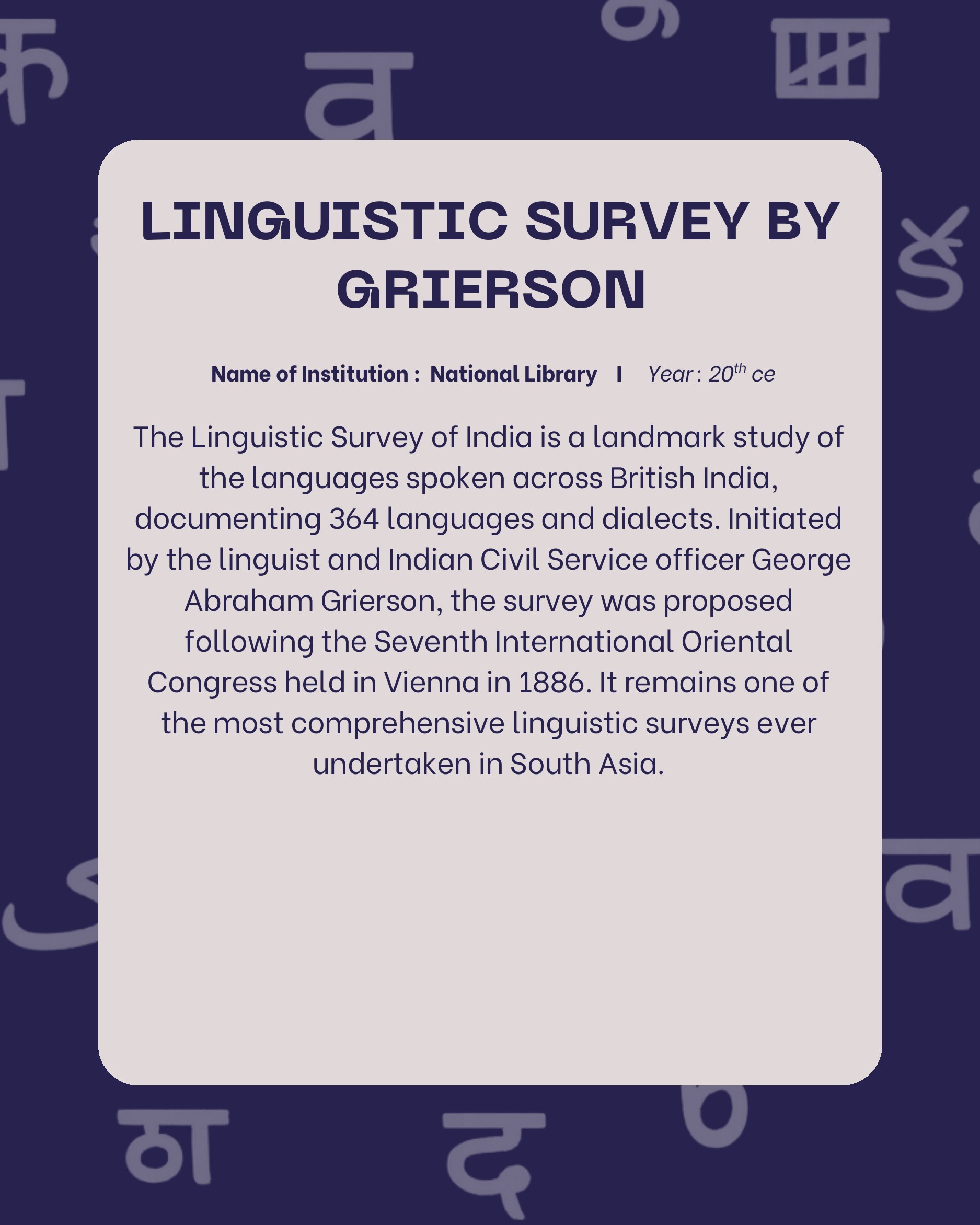 Preview of Linguistic Survey by Grierson